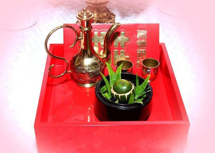 Bật mí các mâm lễ không thể thiếu trong tiệc đám hỏi